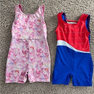 Set of 2 girls' Gymnastics Leotards